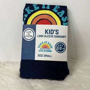 Life Is Good Blue Long Sleeve Sunshirt‎ with UPF 50+